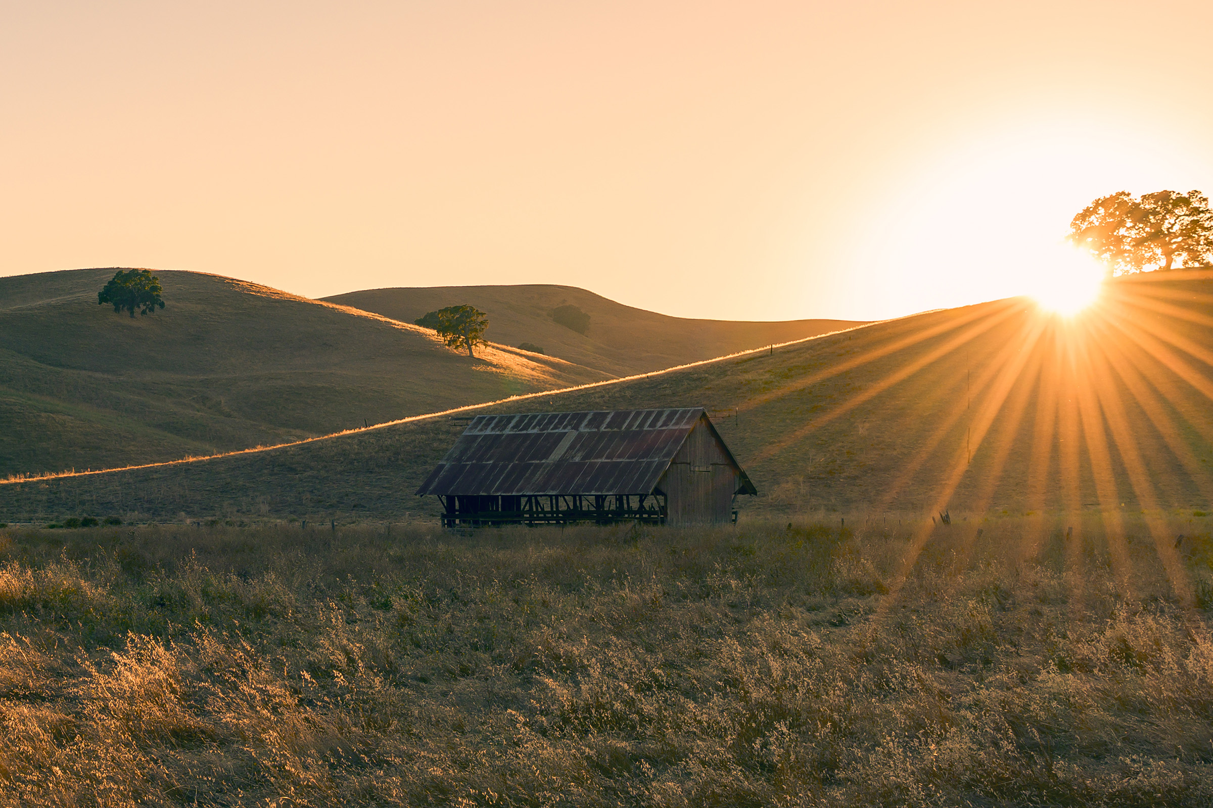 Last Light on the Old Barn