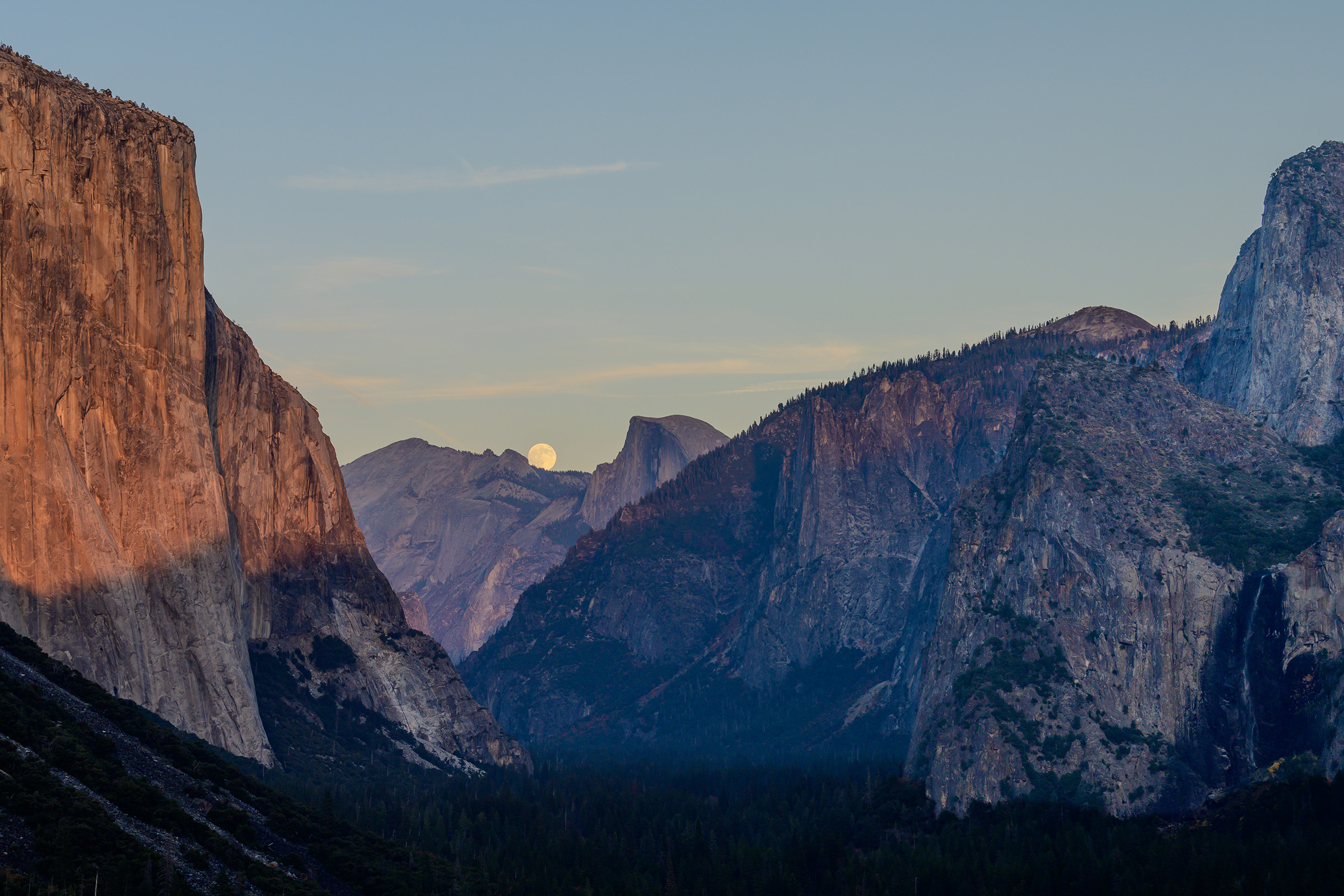 Moonrise in Yosemite