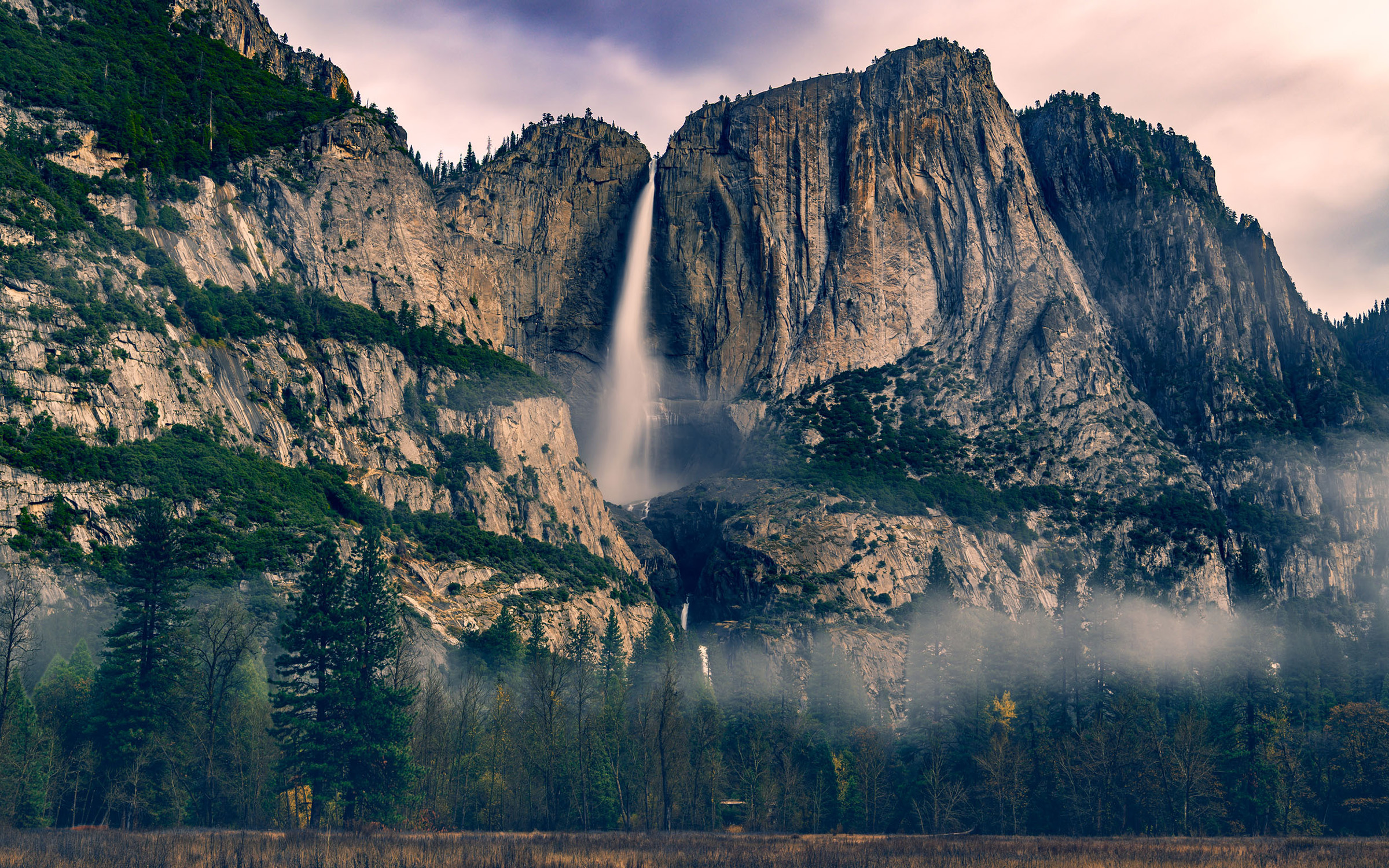 Yosemite Falls Through the Mist